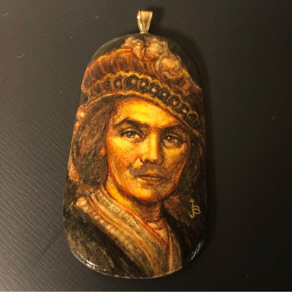 Handcrafted Portrait Pendant